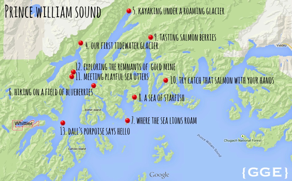 Prince William Sound Map