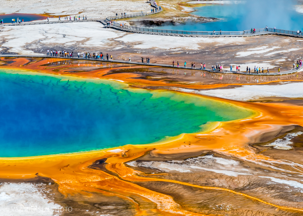 Thermal feature colourful Yellowstone